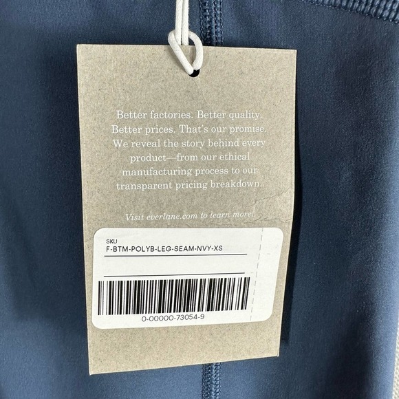 Everlane Perform High Rise Navy Blue with Pockets Legging Size XS - Picture 7 of 9